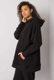 Long Cut Hooded Sweatshirt with Kangaroo Pocket