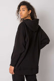 Long Cut Hooded Sweatshirt with Kangaroo Pocket