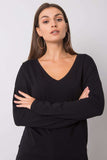Long Sleeve V-Neck Cotton Blouse for Everyday Wear