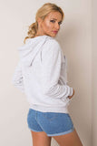 Ladies' Hooded Zipped Sweatshirt with Pockets