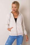 Ladies' Hooded Zipped Sweatshirt with Pockets