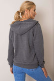 Ladies' Hooded Zipped Sweatshirt with Pockets