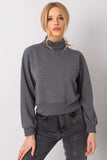 Ladies' Turtleneck Sweatshirt with Long Sleeves