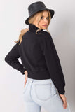 Straight Cut Long Sleeve Turtleneck Ladies' Sweatshirt