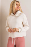 Ladies' Hooded Long-Sleeve Sweatshirt with Tie Detail