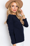 Versatile Long Sleeve Cotton Blouse for Everyday Wear