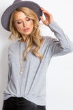 Versatile Long Sleeve Blouse with Simple Cut