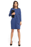 Elegant Kimono-Style Midi Dress with Tie Belt