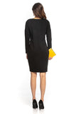 Loose Kimono-Style Midi Dress with Tie Belt in Knitwear