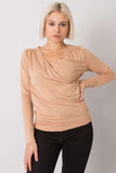 Envelope Front Long Sleeve Blouse for Any Occasion