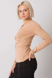 Envelope Front Long Sleeve Blouse for Any Occasion