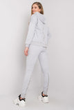 Cozy Hooded Tracksuit Set with Decorative Zipper