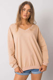 Stylish Cotton Sweatshirt with Deep Cutout Design