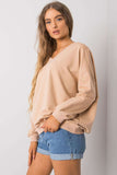 Stylish Cotton Sweatshirt with Deep Cutout Design