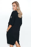 Versatile Oversized Sweatshirt Dress with Decorative Details