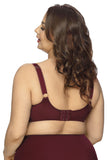 Elegant Soft Bra with Mesh Embroidery and Adjustable Straps