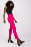 Fabric Pants with Zipper, Button Closure, and Pockets