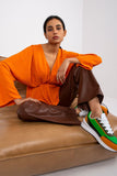 Loose-Fit Blouse with Wide Sleeves for Any Occasion