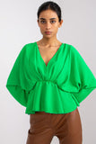 Loose Cut Blouse with Wide Sleeves for Any Occasion