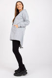 Extended Cut Hooded Sweatshirt with Front Pocket