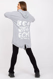 Extended Cut Hooded Sweatshirt with Front Pocket