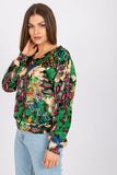 Women's Long Sleeve Blouse in Unique Pattern Fabric