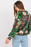 Women's Long Sleeve Blouse in Unique Pattern Fabric