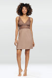 Evelina Lace Insert Nightgown for Seductive Evenings