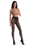 Sexy Polka Dot Mesh Tights with Silicone Belt