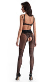 Sexy Polka Dot Mesh Tights with Silicone Belt