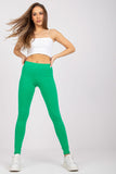 Trendy Green High-Waisted Sporty Leggings for Everyday Wear