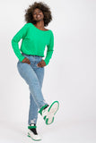 Basic Long Sleeve Cotton Blouse with Charming Back Neckline
