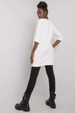 Extended Cut 3/4 Sleeve Sweatshirt Dress & Tunic