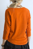 Everyday Simple Cut Blouse with 3/4 Sleeves