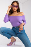 Stylish 3/4 Sleeve Straight Cut Blouse with Shoulder Cutouts