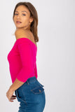 Stylish Straight Cut Blouse with Exposed Shoulders