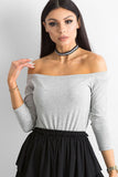 Stylish Straight Cut Blouse with Exposed Shoulders