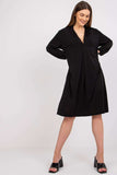 Chic Loose-Fitting Long Sleeve Dress with Side Pockets