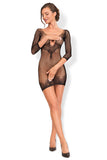 Temptation: Alluring Mesh and Floral Dress