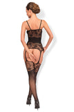 Floral Patterned Bodystocking for Bold Looks