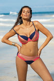Elegant Italian Fabric Push-Up Swimsuit with Adjustable Straps