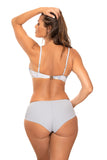 Two-Piece Italian Fabric Swimsuit with Push-Up Bra