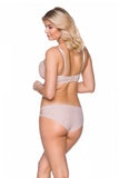 Elegant Underwired Bra with Delicate Embroidery