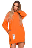 Versatile Long Cut Sweatshirt in Vibrant Colors