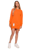 Versatile Long Cut Sweatshirt in Vibrant Colors