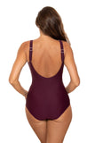 Elegant Padded One-Piece Swimsuit with Adjustable Straps