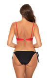 Elegant Two-Piece Push-Up Swimsuit with Patterned Bottoms