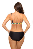 Elegant Two-Piece Swimsuit with Underwire and Padded Cups