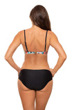 Elegant Two-Piece Swimsuit with Underwire and Padded Cups