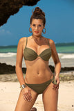 Italian Fabric Two-Piece Swimsuit with Push-Up Effect